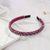 Women's Simple Style Solid Color Rhinestone Beaded Hair Band