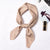 Women's Simple Style Solid Color Satin Silk Scarves