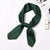 Women's Simple Style Solid Color Satin Silk Scarves