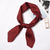 Women's Simple Style Solid Color Satin Silk Scarves