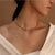 Women's Simple Style Solid Color Stainless Steel Necklace Plating Stainless Steel Necklaces