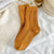 Women's Simple Style Solid Color Wool Crew Socks A Pair