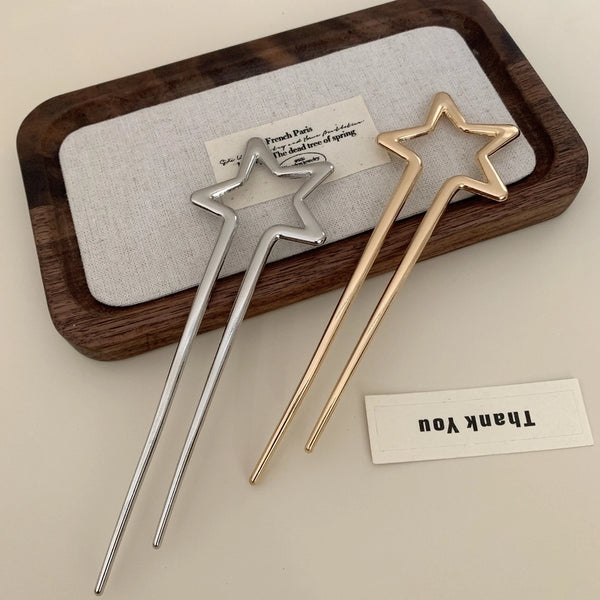 Women's Simple Style Star Alloy Plating Hairpin