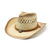 Women's Simple Style Star Patchwork Crimping Straw Hat