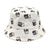 Women's Simple Style Star Printing Flat Eaves Bucket Hat