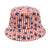 Women's Simple Style Star Printing Flat Eaves Bucket Hat