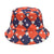 Women's Simple Style Star Printing Flat Eaves Bucket Hat