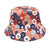 Women's Simple Style Star Printing Flat Eaves Bucket Hat