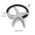 Women's Simple Style Star Starfish Bow Knot 304 Stainless Steel Metal Shiny Metallic Hair Tie