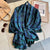 Women's Simple Style Streetwear Leopard Satin Printing And Dyeing Printing Scarf