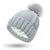 Women's Simple Style Stripe Solid Color Pom Poms Wool Cap