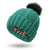 Women's Simple Style Stripe Solid Color Pom Poms Wool Cap