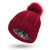 Women's Simple Style Stripe Solid Color Pom Poms Wool Cap