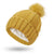 Women's Simple Style Stripe Solid Color Pom Poms Wool Cap