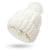 Women's Simple Style Stripe Solid Color Pom Poms Wool Cap