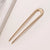 Women's Simple Style U Shape Alloy Plating Hairpin