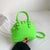 Women's Small All Seasons Felt Cloth Solid Color Streetwear Shell Zipper Shoulder Bag Handbag Dome Bag