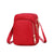 Women's Small All Seasons Nylon Solid Color Fashion Square Zipper Crossbody Bag