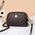 Women's Small All Seasons Pu Leather Plaid Classic Style Square Zipper Shoulder Bag