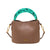 Women's Small All Seasons Pu Leather Solid Color Basic Bucket Lock Clasp Handbag