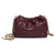 Women's Small All Seasons Pu Leather Solid Color Classic Style Square String Shoulder Bag