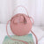 Women's Small All Seasons Pu Leather Solid Color Elegant Classic Style Round Zipper Shoulder Bag Handbag