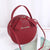 Women's Small All Seasons Pu Leather Solid Color Elegant Classic Style Round Zipper Shoulder Bag Handbag