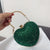 Women's Small Arylic Solid Color Elegant Classic Style Heart-shaped Hook Loop Evening Bag