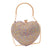 Women's Small Arylic Solid Color Elegant Classic Style Heart-shaped Hook Loop Evening Bag