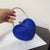 Women's Small Arylic Solid Color Elegant Classic Style Heart-shaped Hook Loop Evening Bag