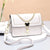 Women's Small Bag Pu Leather Color Block Fashion Square Zipper Crossbody Bag