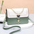 Women's Small Bag Pu Leather Color Block Fashion Square Zipper Crossbody Bag