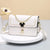 Women's Small Bag Pu Leather Color Block Fashion Square Zipper Crossbody Bag