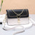 Women's Small Bag Pu Leather Color Block Fashion Square Zipper Crossbody Bag