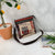 Women's Small Canvas Letter Basic Square Zipper Crossbody Bag