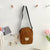 Women's Small Corduroy Bear Cute Streetwear Square Zipper Crossbody Bag