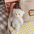 Women's Small Corduroy Bear Cute Streetwear Square Zipper Crossbody Bag