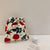 Women's Small Cotton Flower Streetwear String Cosmetic Bag