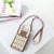 Women's Small Cotton Geometric Cute Square Open Square Bag