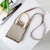 Women's Small Cotton Geometric Cute Square Open Square Bag