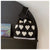 Women's Small Knit Color Block Classic Style Square Open Shoulder Bag