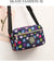 Women's Small Nylon Plant Fashion Square Zipper Crossbody Bag