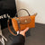 Women's Small Nylon Solid Color Basic Classic Style Sewing Thread Square Magnetic Buckle Crossbody Bag