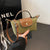 Women's Small Nylon Solid Color Basic Classic Style Sewing Thread Square Magnetic Buckle Crossbody Bag