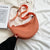 Women's Small Nylon Solid Color Basic Dumpling Shape Zipper Cloud Shape Bag