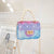 Women's Small PVC Color Block Cute Beading Square Lock Clasp Crossbody Bag Jelly Bag