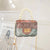 Women's Small PVC Color Block Cute Beading Square Lock Clasp Crossbody Bag Jelly Bag