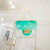 Women's Small PVC Color Block Cute Beading Square Lock Clasp Crossbody Bag Jelly Bag