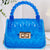 Women's Small PVC Solid Color Streetwear Square Lock Clasp Crossbody Bag