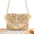 Women's Small Paper String Solid Color Cute Vacation Weave Square Zipper Straw Bag